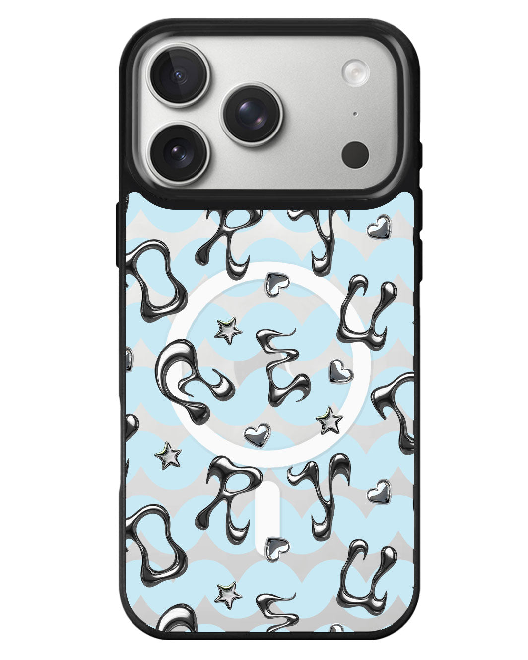 iPhone Rearguard MagSwap - Chrome Monogram 2.0