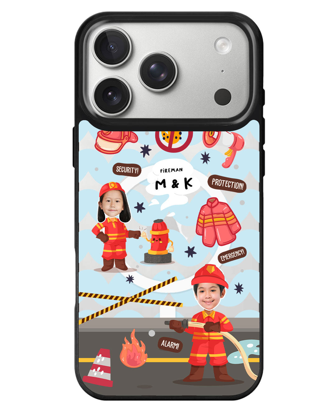 iPhone Rearguard MagSwap - Face Grid Dream Firefighter