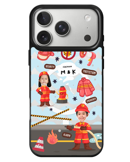 iPhone Rearguard MagSwap - Face Grid Dream Firefighter