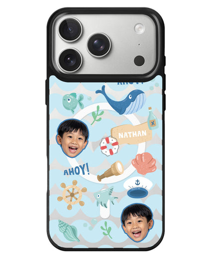 iPhone Rearguard MagSwap - Face Grid Sailor