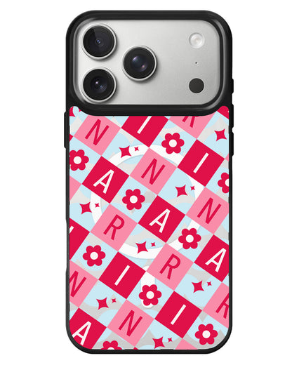 iPhone Rearguard MagSwap - Flower Grid Monogram 1.0