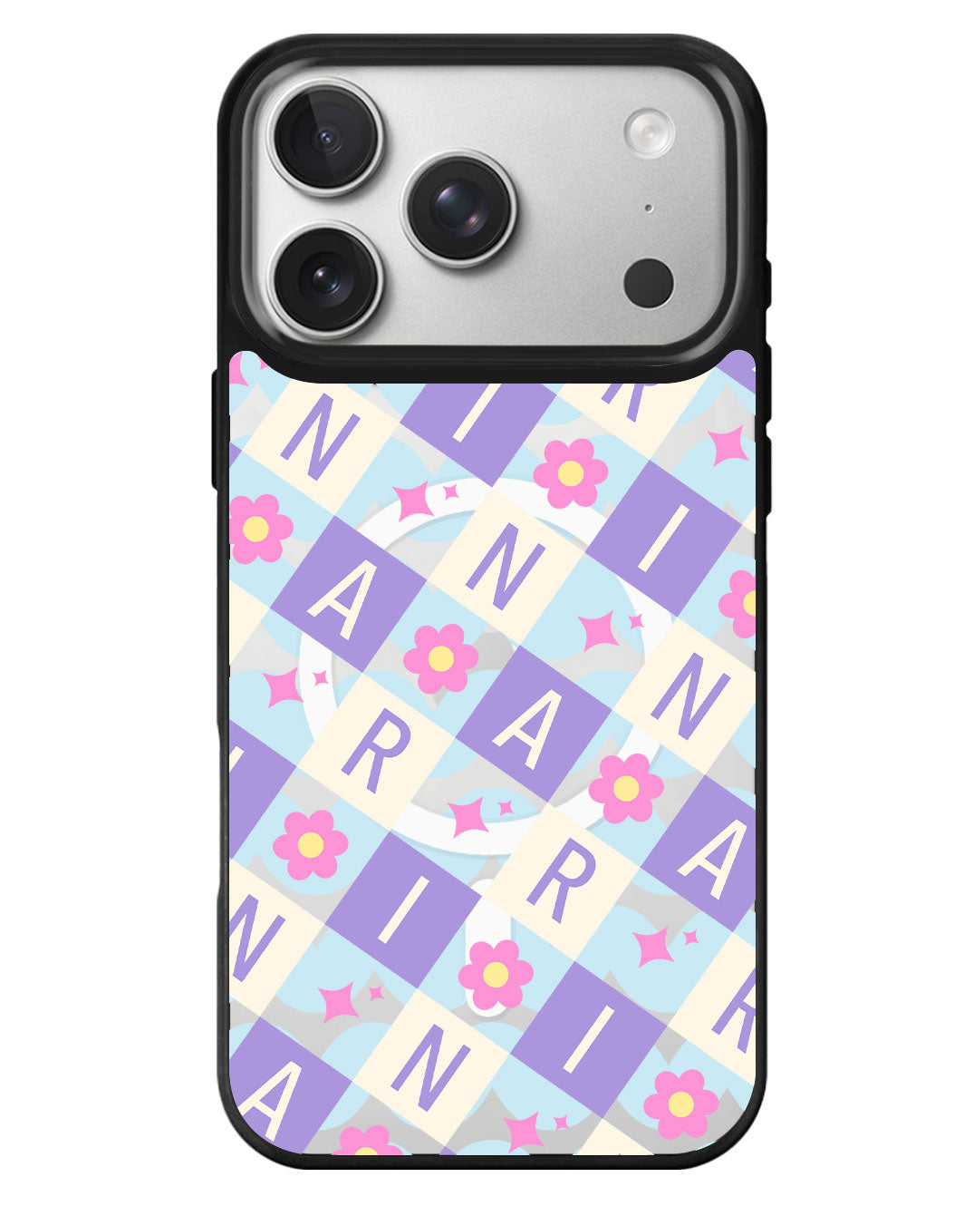 iPhone Rearguard MagSwap - Flower Grid Monogram 3.0