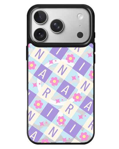 iPhone Rearguard MagSwap - Flower Grid Monogram 3.0