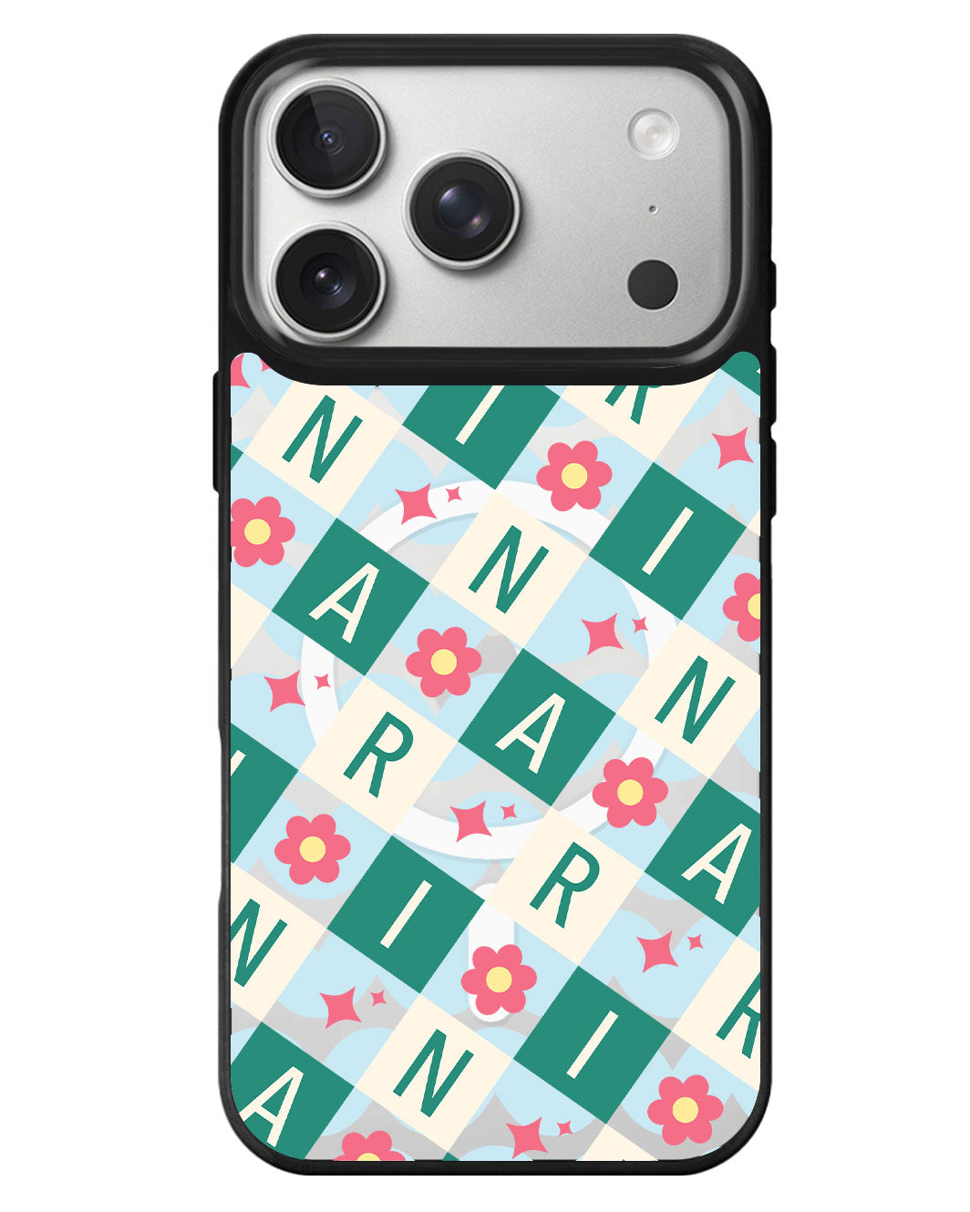iPhone Rearguard MagSwap - Flower Grid Monogram 4.0
