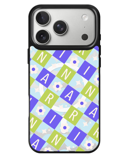 iPhone Rearguard MagSwap - Flower Grid Monogram 5.0