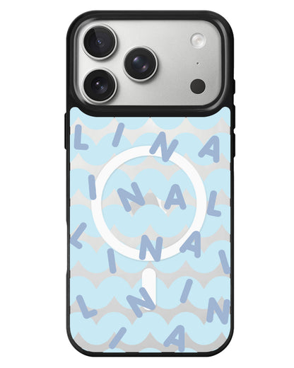 iPhone Rearguard MagSwap - Monogram 2.0 Blue