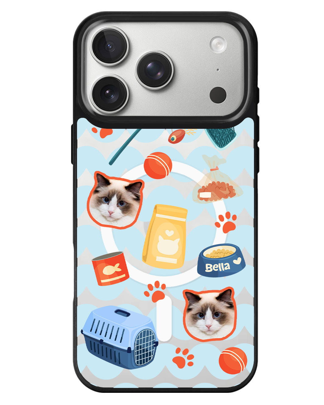 iPhone Rearguard MagSwap - Pet Grid Kitty Adventures