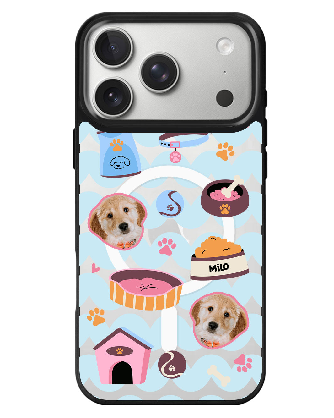 iPhone Rearguard MagSwap - Pet Grid Puppy Cozy Day
