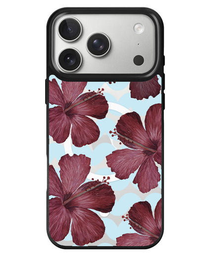 iPhone Rearguard MagSwap - Goth Hibiscus