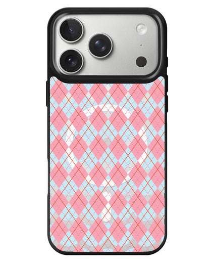 iPhone Rearguard MagSwap - Pink Argyle