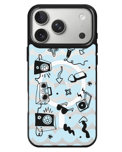 iPhone Rearguard MagSwap - Rock N Roll Black