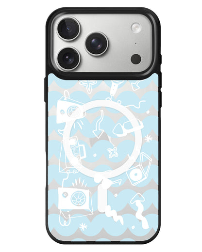 iPhone Rearguard MagSwap - Rock N Roll White