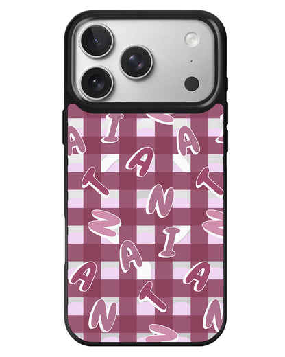 iPhone Rearguard MagSwap - Checkered Monogram 2.0