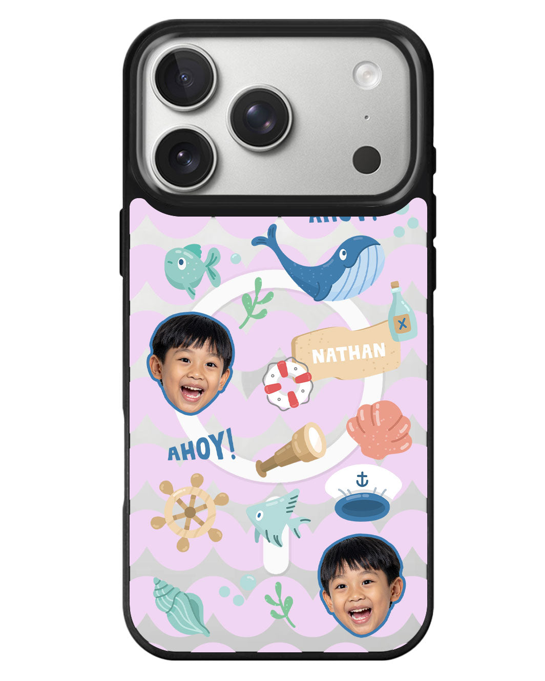 iPhone Rearguard MagSwap - Face Grid Sailor