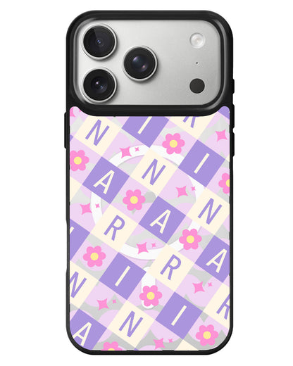 iPhone Rearguard MagSwap - Flower Grid Monogram 3.0