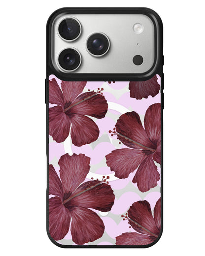 iPhone Rearguard MagSwap - Goth Hibiscus