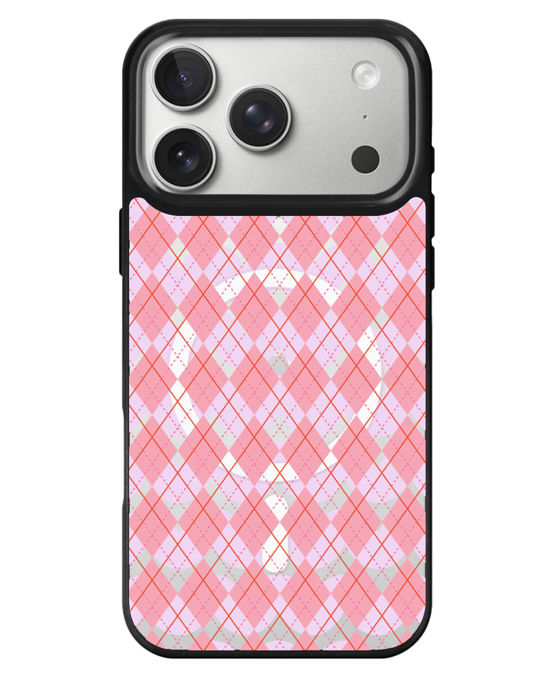 iPhone Rearguard MagSwap - Pink Argyle