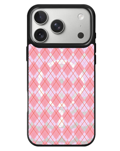 iPhone Rearguard MagSwap - Pink Argyle