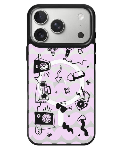 iPhone Rearguard MagSwap - Rock N Roll Black