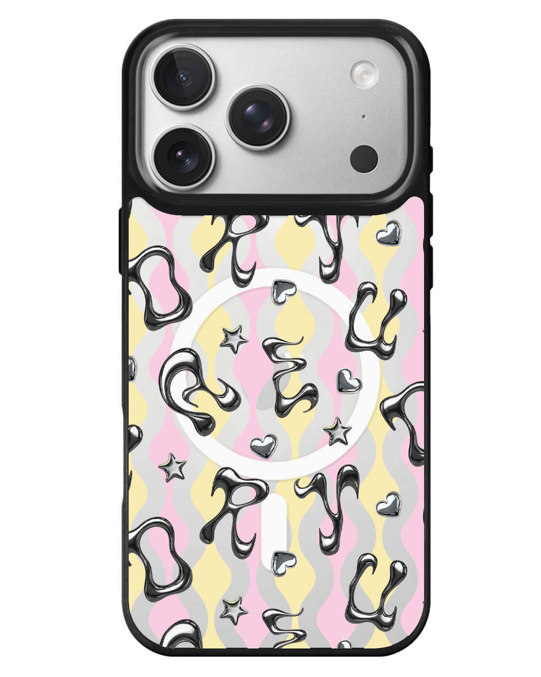 iPhone Rearguard MagSwap - Chrome Monogram 2.0