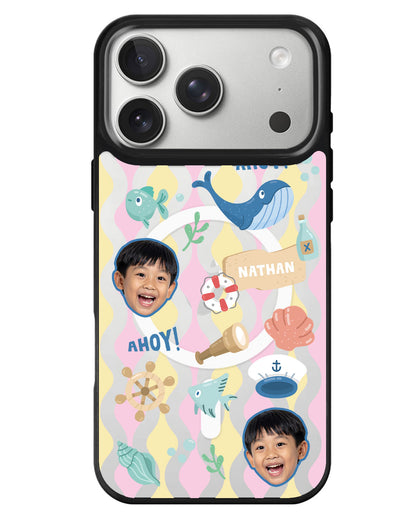 iPhone Rearguard MagSwap - Face Grid Sailor