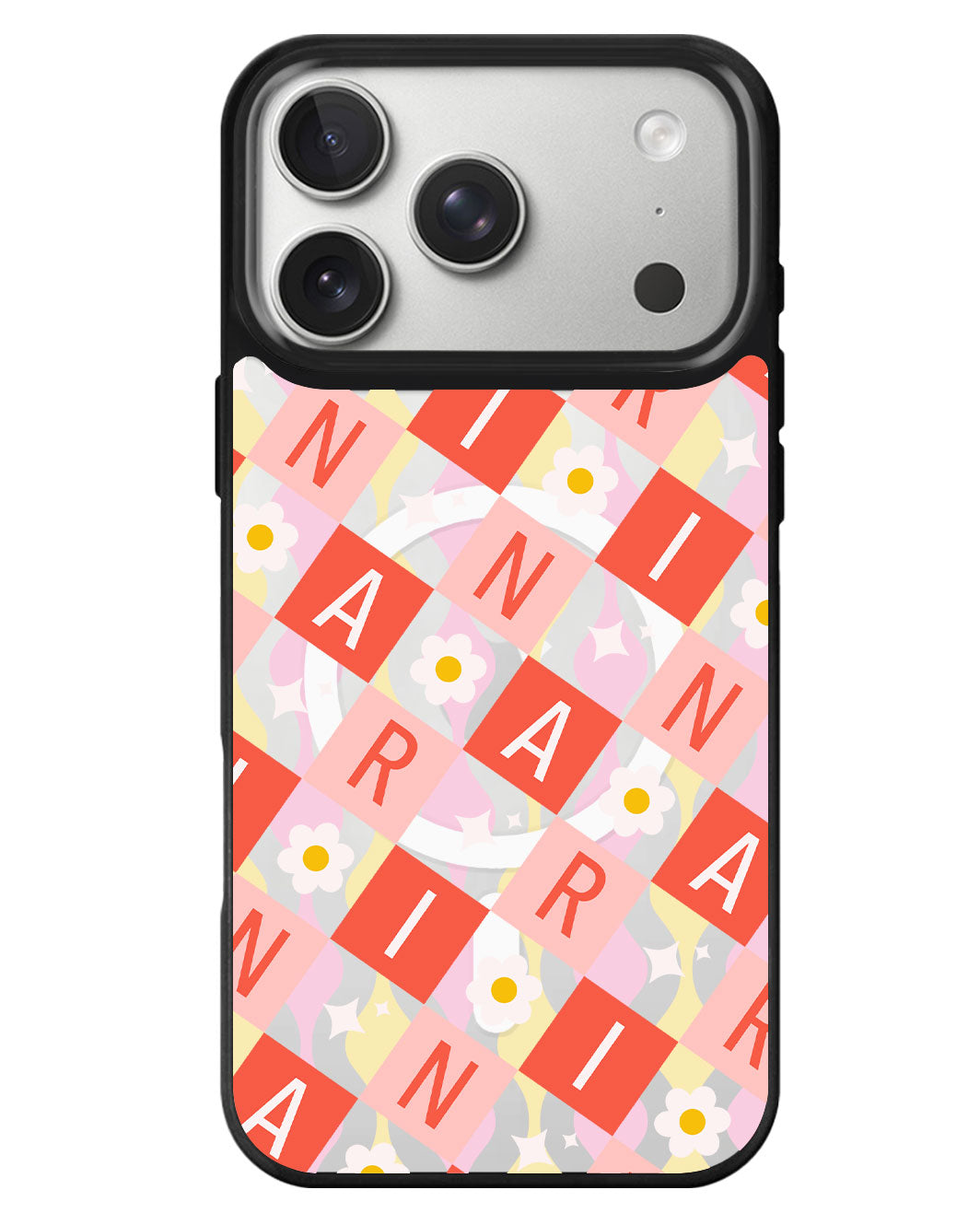 iPhone Rearguard MagSwap - Flower Grid Monogram 2.0