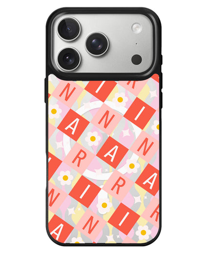 iPhone Rearguard MagSwap - Flower Grid Monogram 2.0