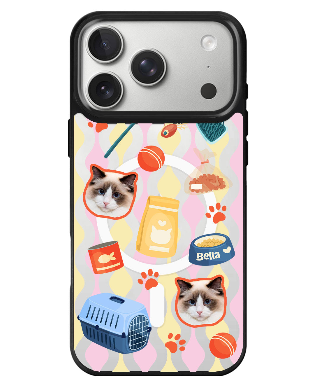 iPhone Rearguard MagSwap - Pet Grid Kitty Adventures