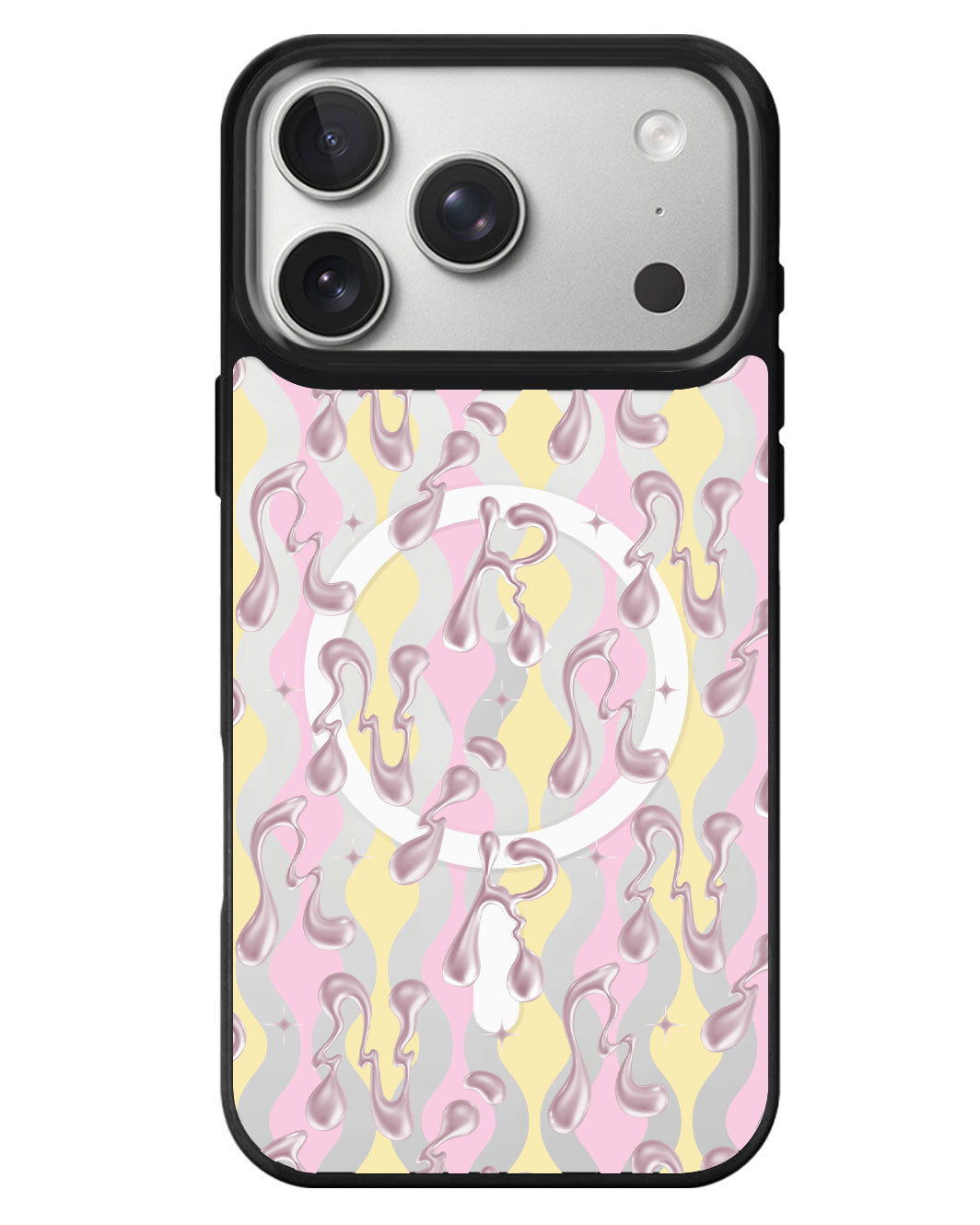 iPhone Rearguard MagSwap - Pink Chrome Monogram 2.0