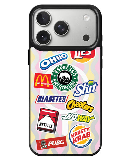 iPhone Rearguard MagSwap - Food Parody