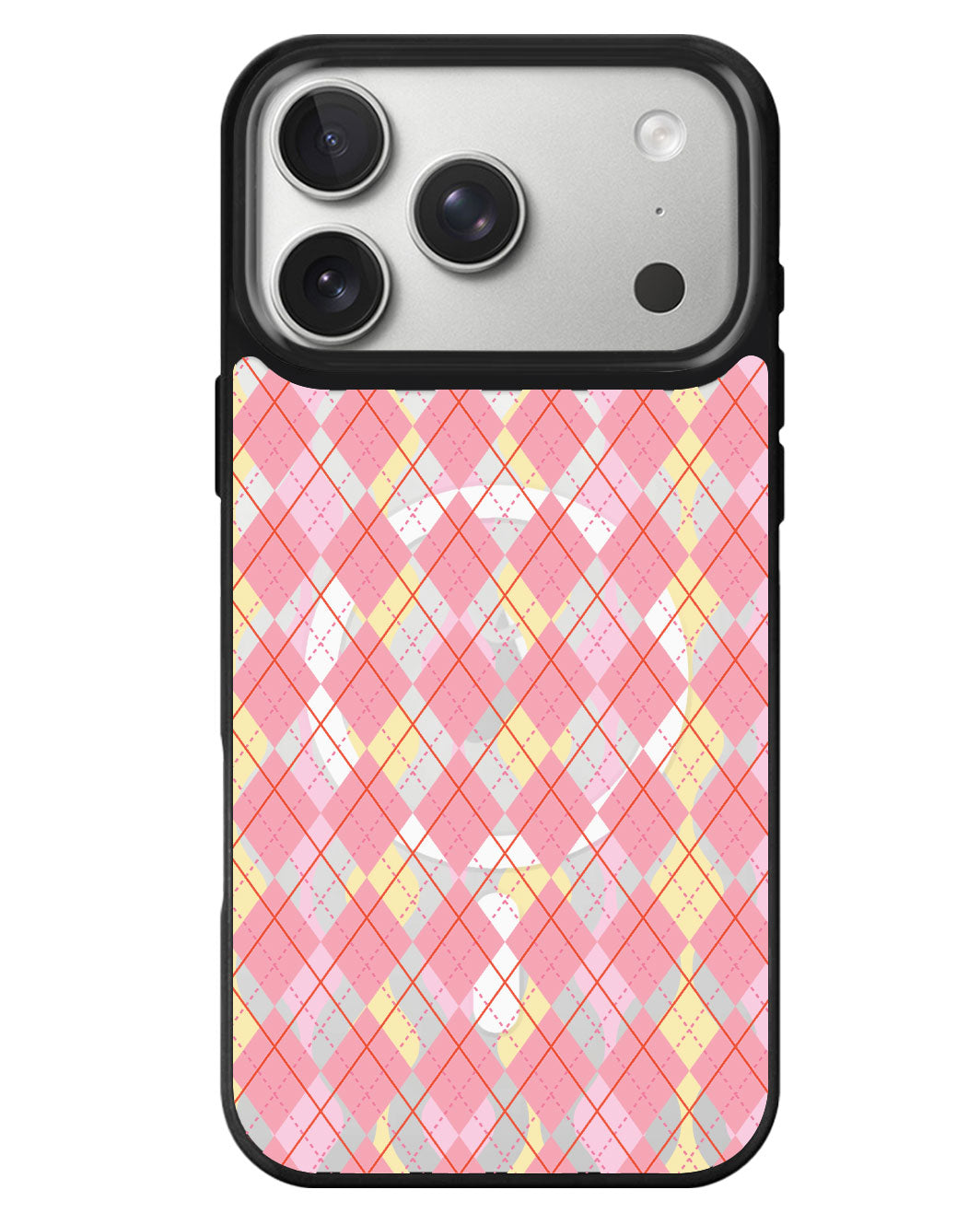 iPhone Rearguard MagSwap - Pink Argyle