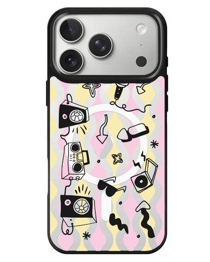 iPhone Rearguard MagSwap - Rock N Roll Black