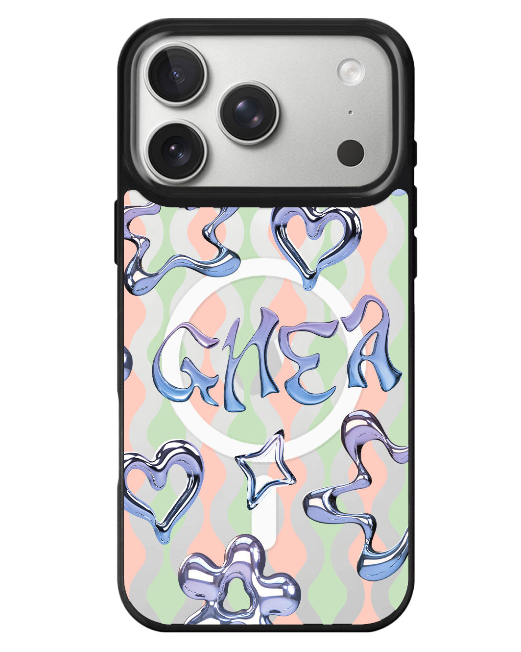 iPhone Rearguard MagSwap - Chrome Monogram 1.0
