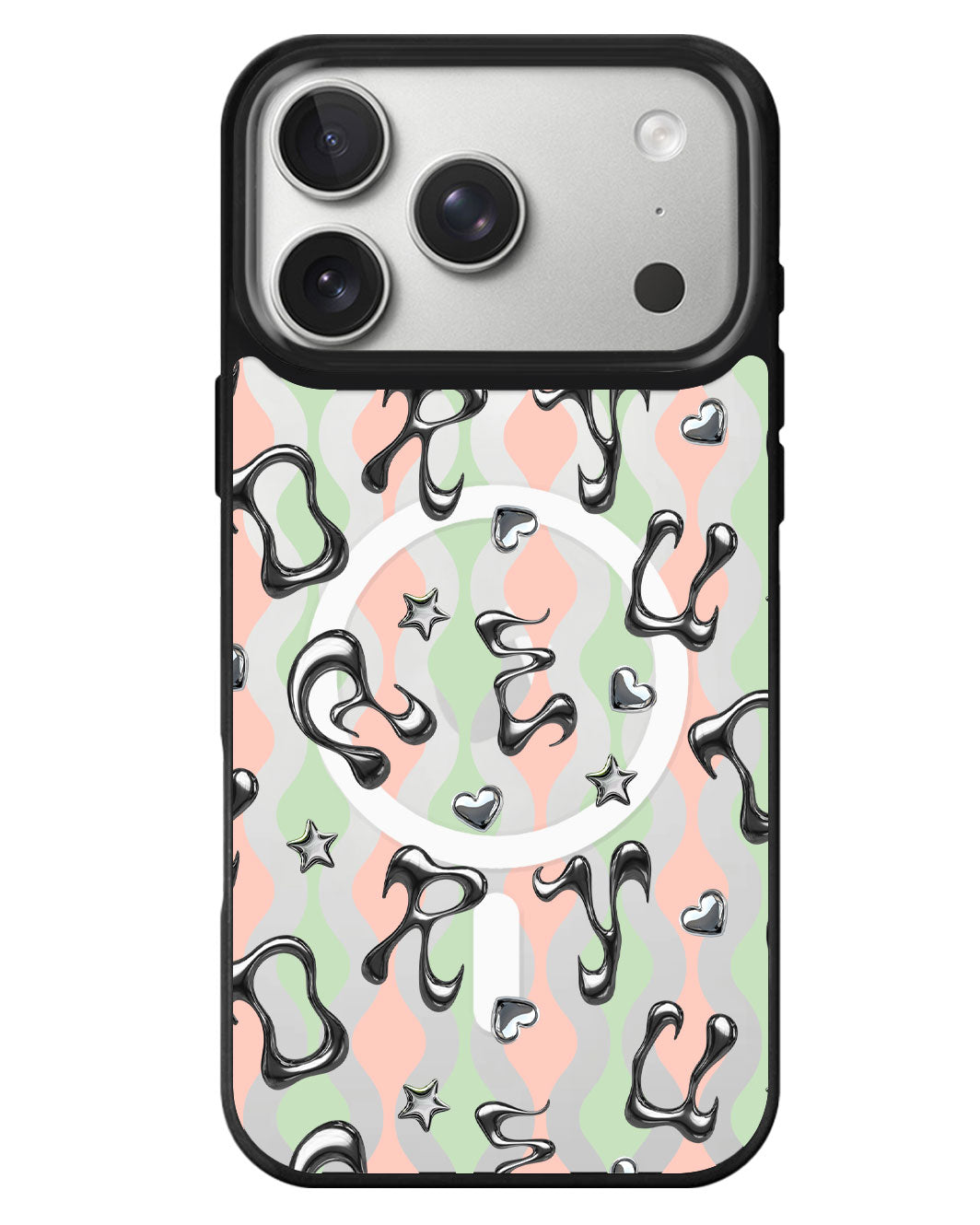 iPhone Rearguard MagSwap - Chrome Monogram 2.0