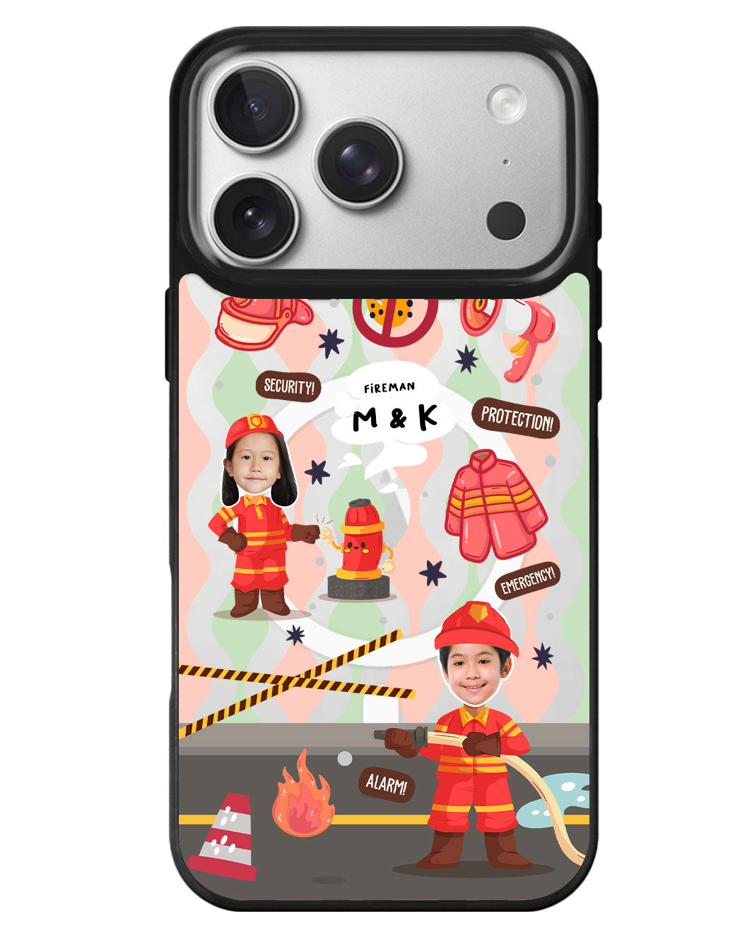 iPhone Rearguard MagSwap - Face Grid Dream Firefighter