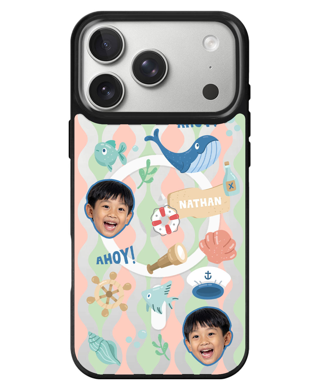 iPhone Rearguard MagSwap - Face Grid Sailor