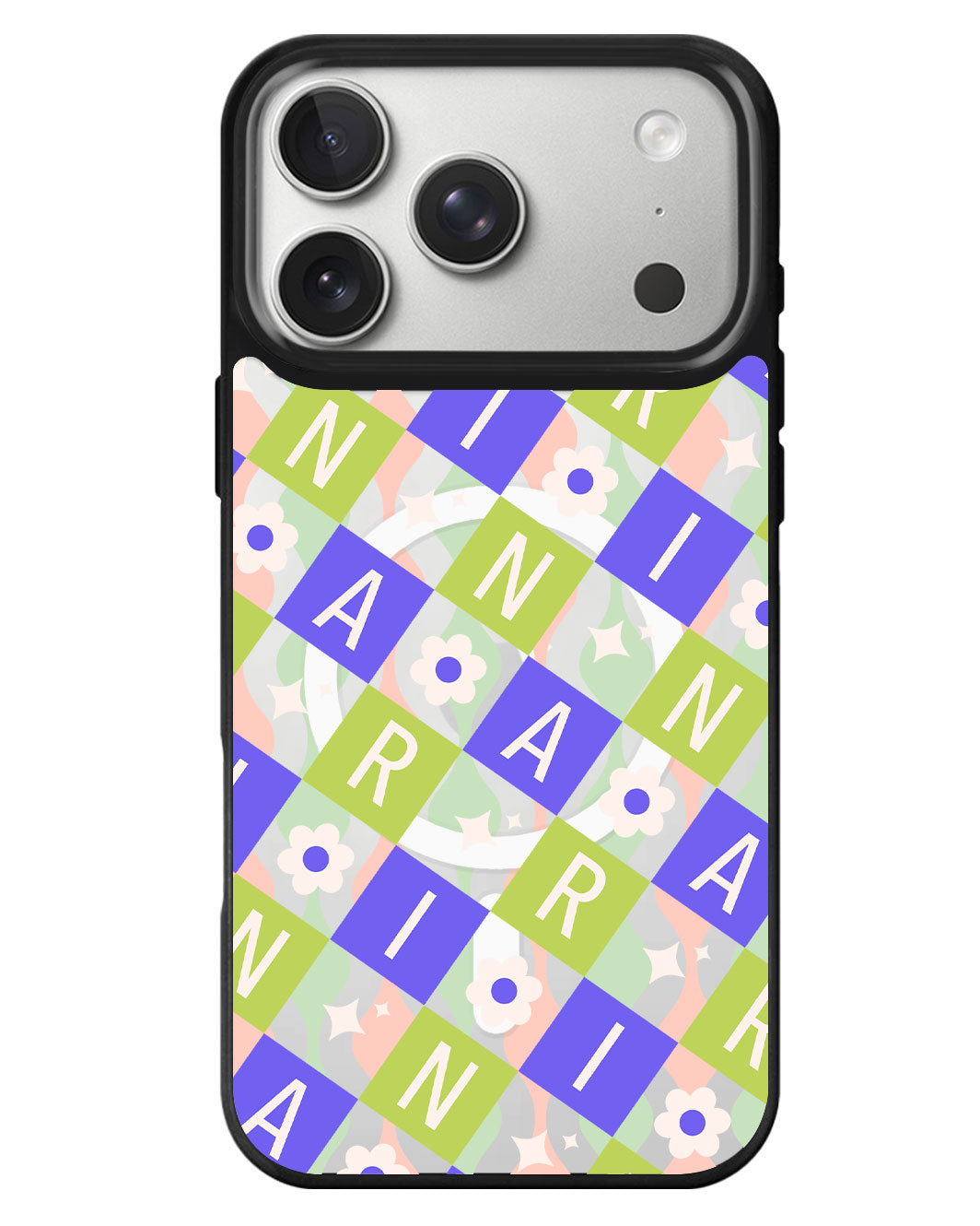 iPhone Rearguard MagSwap - Flower Grid Monogram 5.0