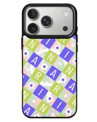iPhone Rearguard MagSwap - Flower Grid Monogram 5.0