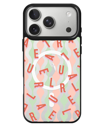 iPhone Rearguard MagSwap - Monogram 1.0 Coral