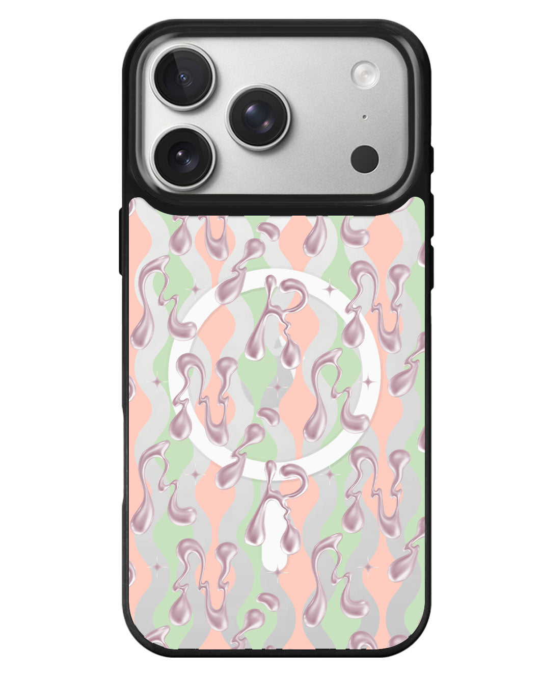 iPhone Rearguard MagSwap - Pink Chrome Monogram 2.0