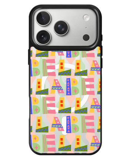 iPhone Rearguard MagSwap - Playful Monogram 5.0