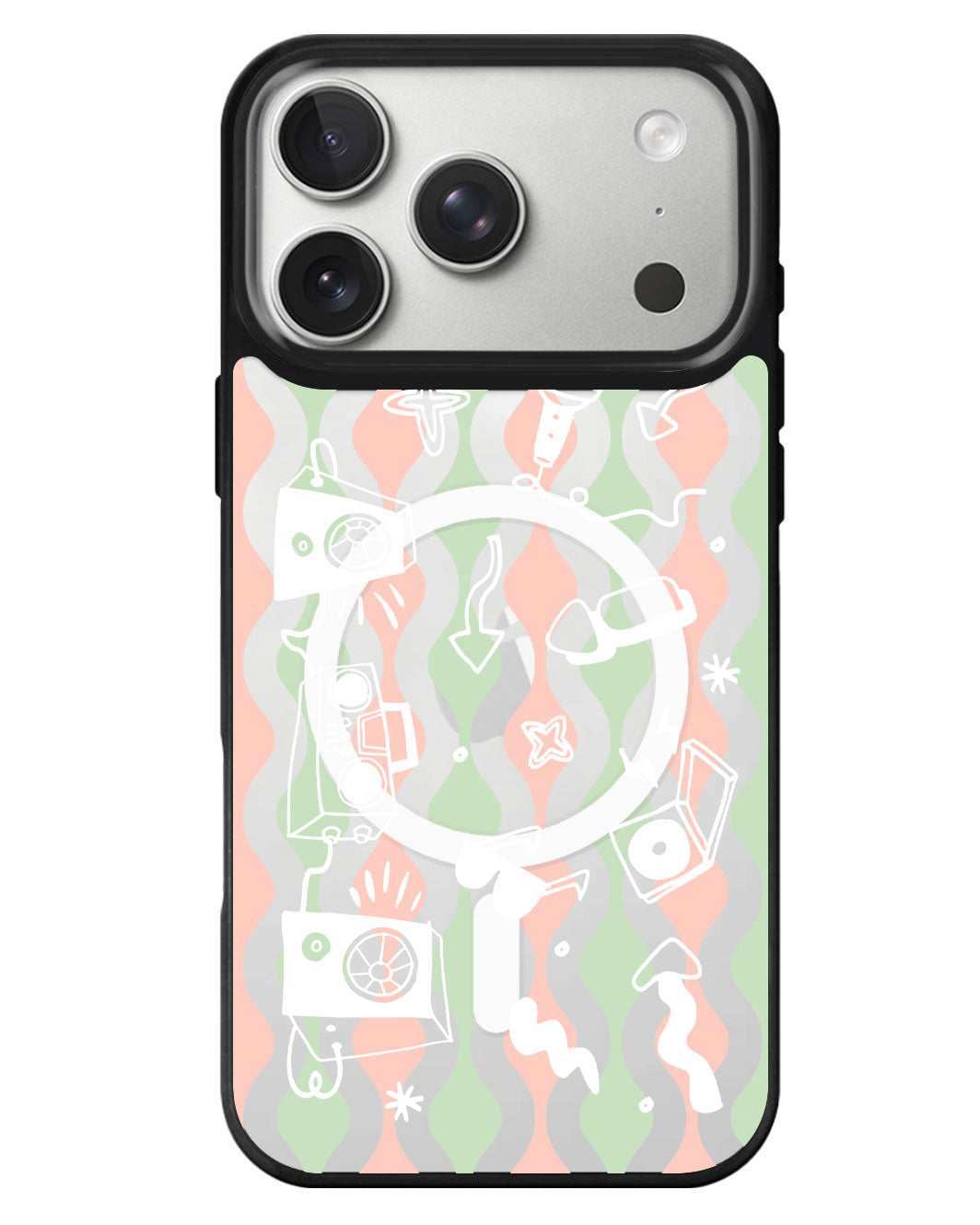 iPhone Rearguard MagSwap - Rock N Roll White