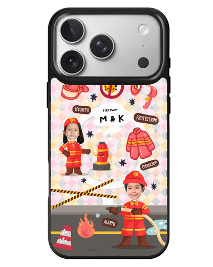 iPhone Rearguard MagSwap - Face Grid Dream Firefighter