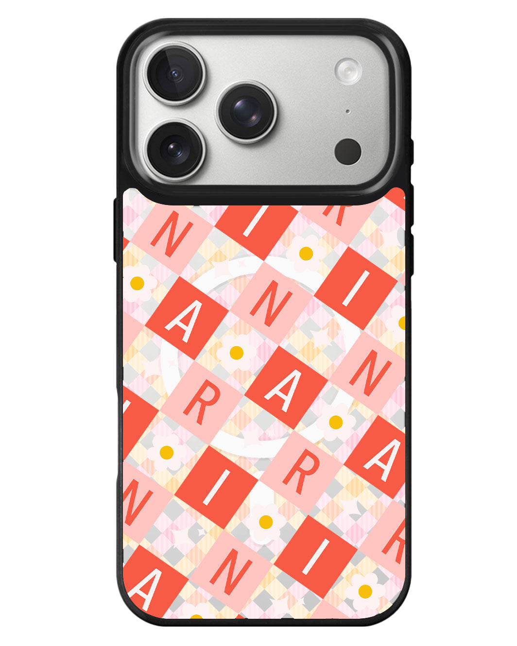 iPhone Rearguard MagSwap - Flower Grid Monogram 2.0