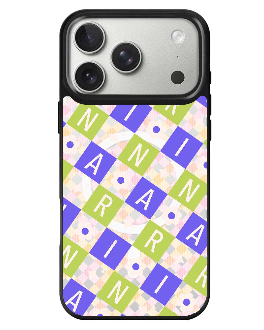 iPhone Rearguard MagSwap - Flower Grid Monogram 5.0