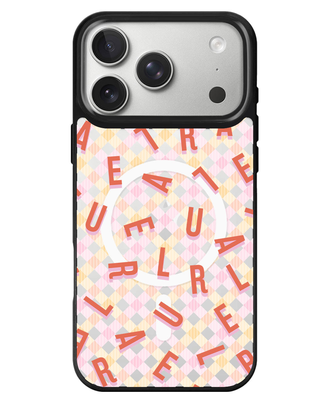 iPhone Rearguard MagSwap - Monogram 1.0 Coral