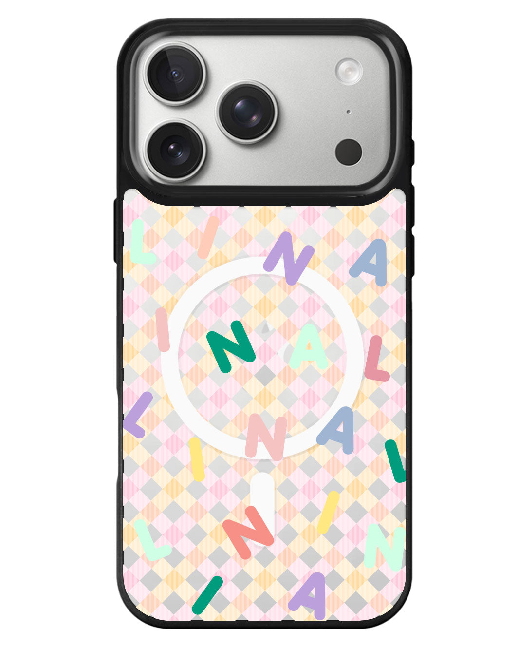 iPhone Rearguard MagSwap - Monogram 2.0 Rainbow