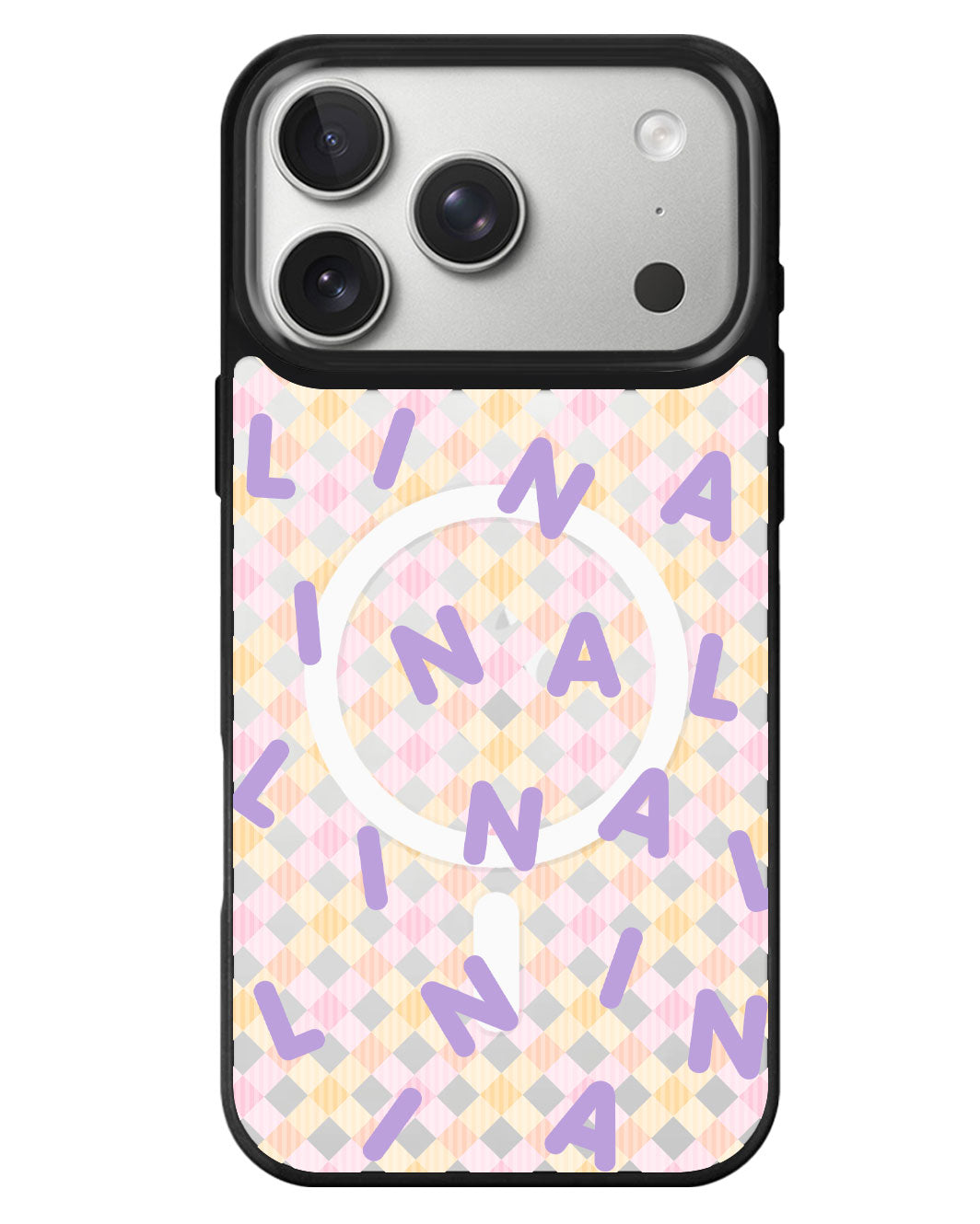 iPhone Rearguard MagSwap - Monogram 2.0 Ungu