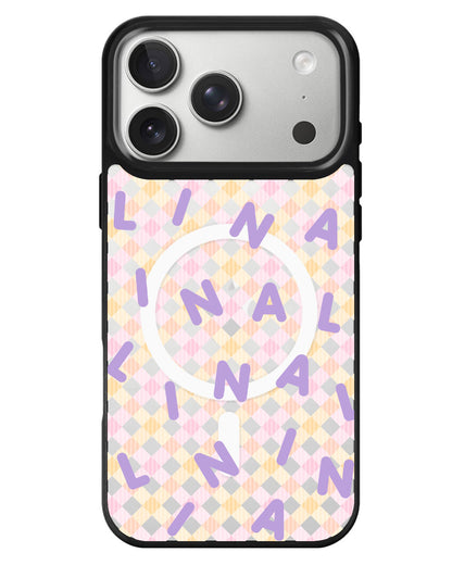 iPhone Rearguard MagSwap - Monogram 2.0 Ungu