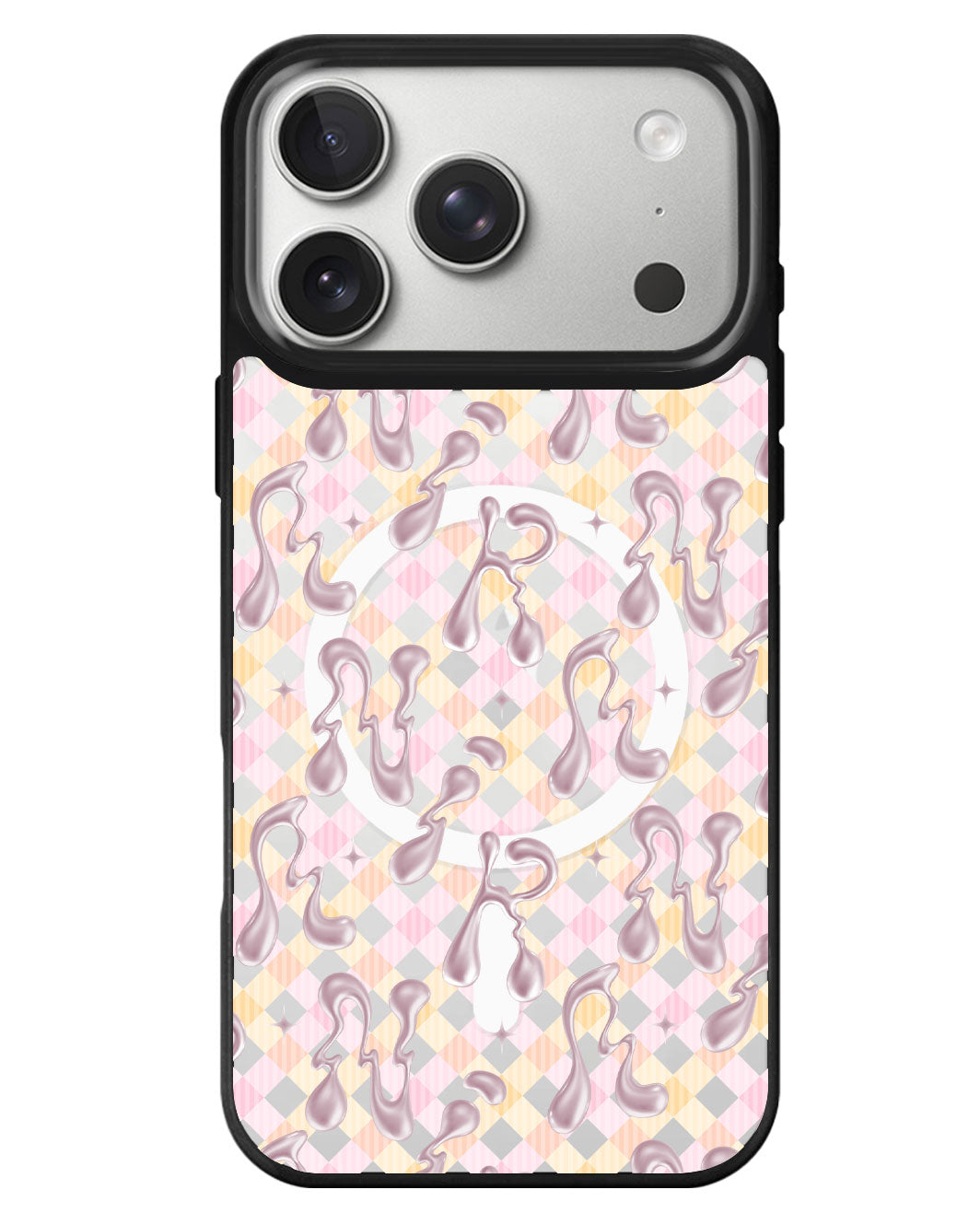 iPhone Rearguard MagSwap - Pink Chrome Monogram 2.0